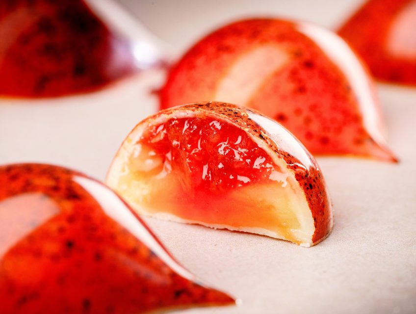 Cesarin - application - praline with fruit